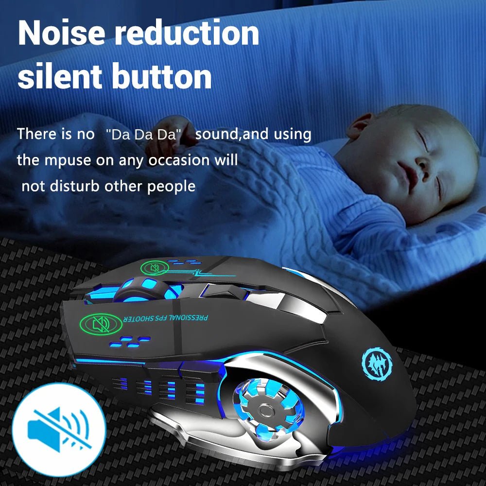 2.4G USB sans fil Bluetooth souris ergonomique silencieuse souris de bureau Rechargeable e - sports rétro - éclairage souris pour ordinateur portable Macbook - Clavier & souris | DR CLICK Informatique