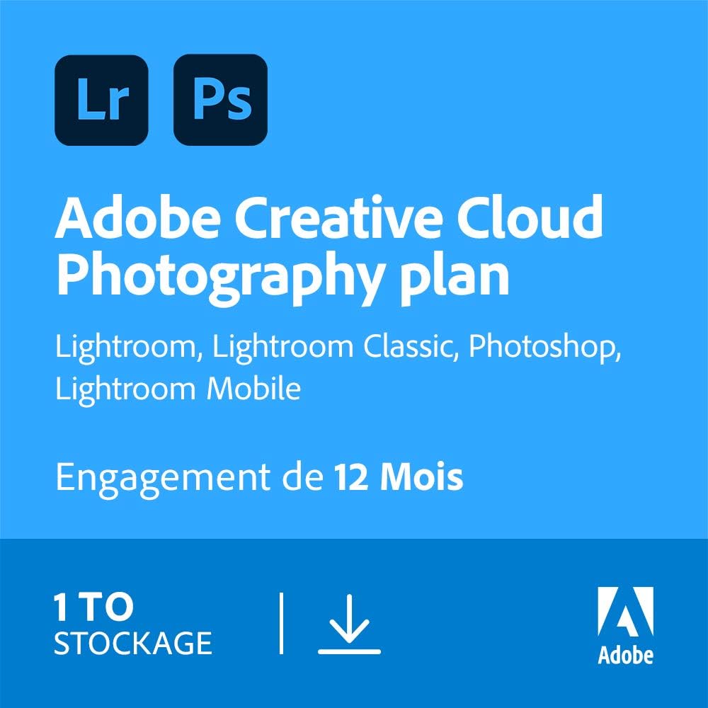 Adobe Creative Cloud All Apps | 1 an | PC/Mac | Téléchargement E-mail en 2H Max