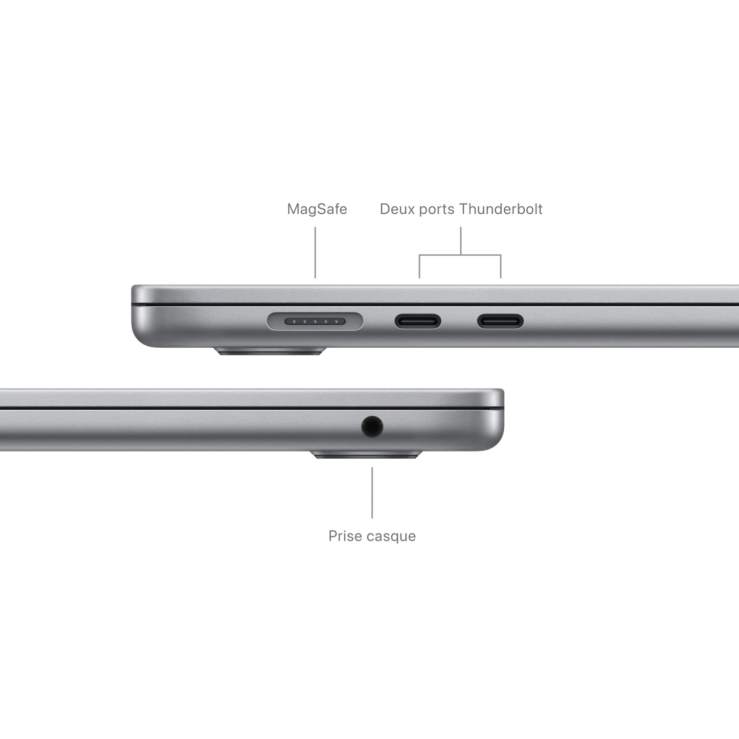 Apple 2024 Portable MacBook Air 15 Pouces avec Puce M3 : écran Liquid Retina 15,3 Pouces, 8 Go de mémoire unifiée, 256 Go de Stockage SSD, Clavier rétroéclairé, caméra FaceTime HD 1080p. Minuit