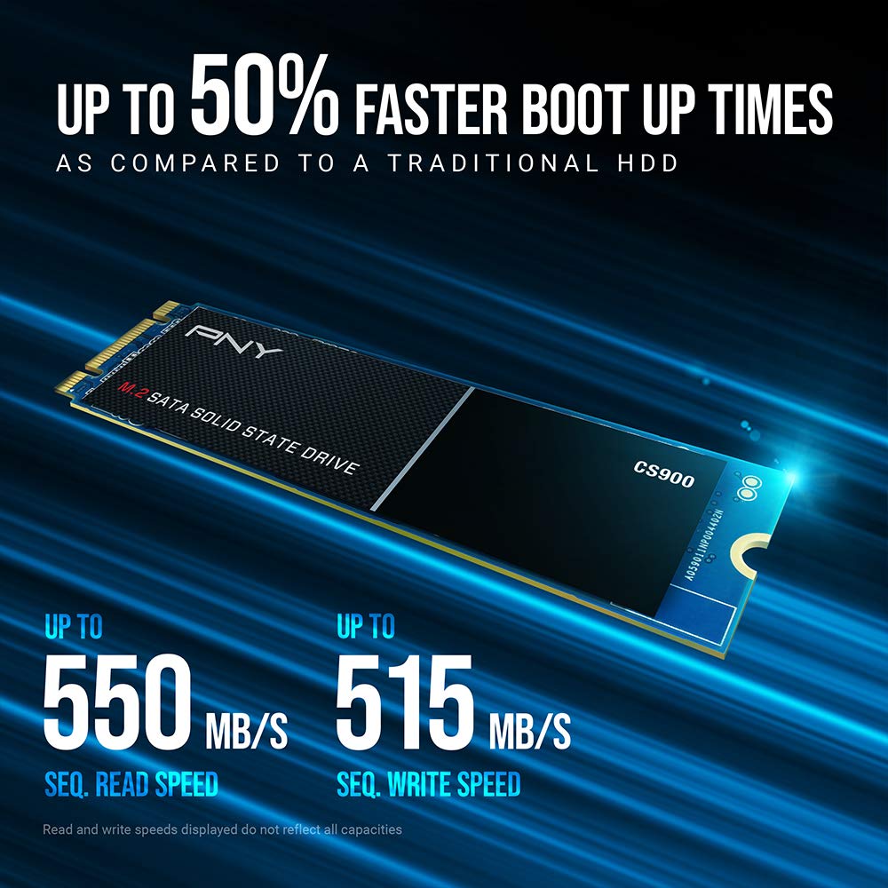 PNY CS900 Internal SSD SATA III, 2.5 Inch, 250GB, Read Speed up to 535MB/s