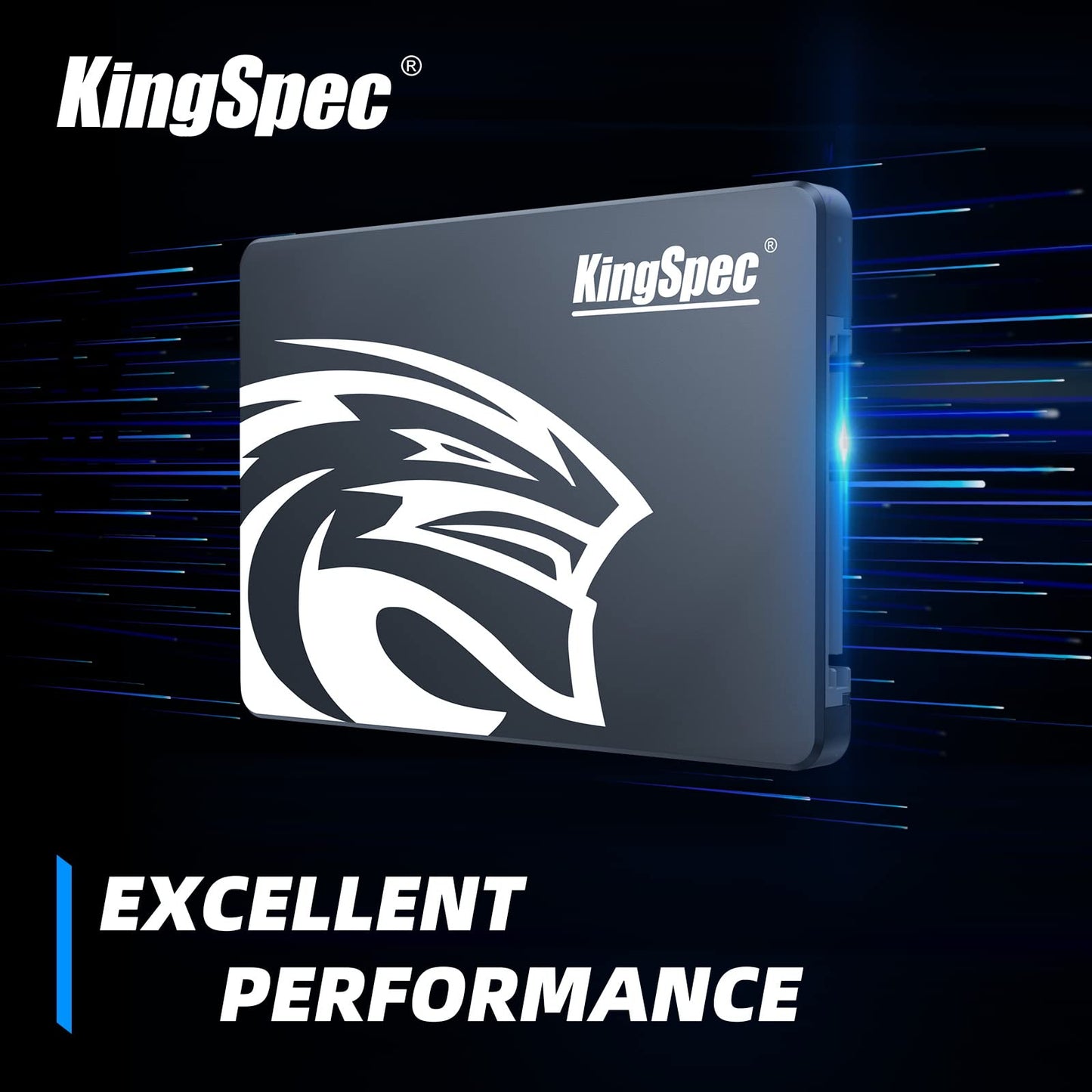 KingSpec 128GB 2.5" SATA SSD, SATA III 6Gb/s Internal SSD - 3D NAND Flash for Desktop/Laptop/All-in-One Computer (P3,128GB)