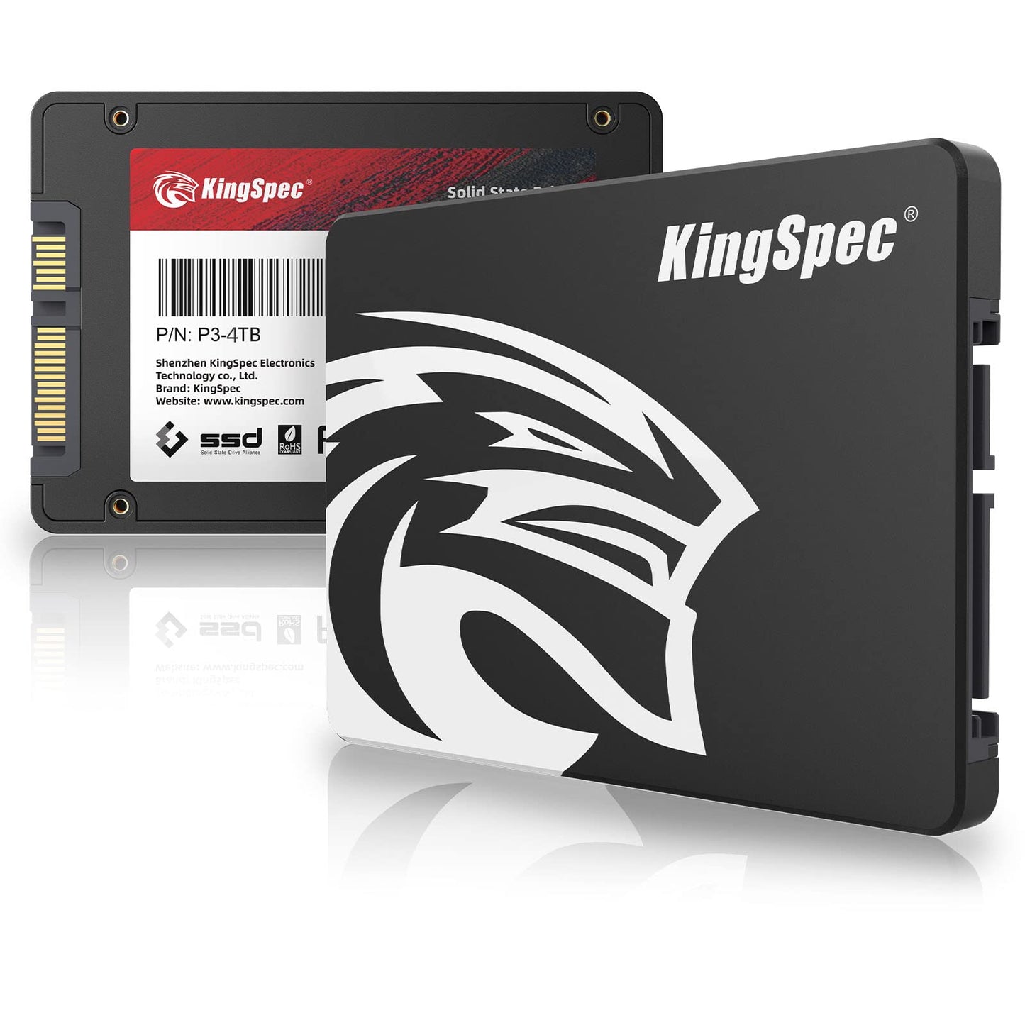 KingSpec 128GB 2.5" SATA SSD, SATA III 6Gb/s Internal SSD - 3D NAND Flash for Desktop/Laptop/All-in-One Computer (P3,128GB)