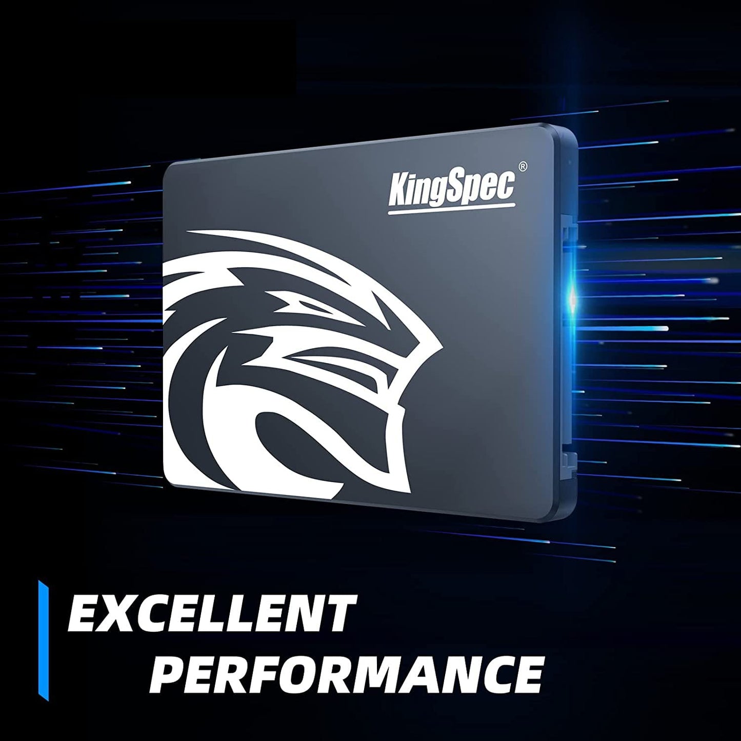 KingSpec 128GB 2.5" SATA SSD, SATA III 6Gb/s Internal SSD - 3D NAND Flash for Desktop/Laptop/All-in-One Computer (P3,128GB)