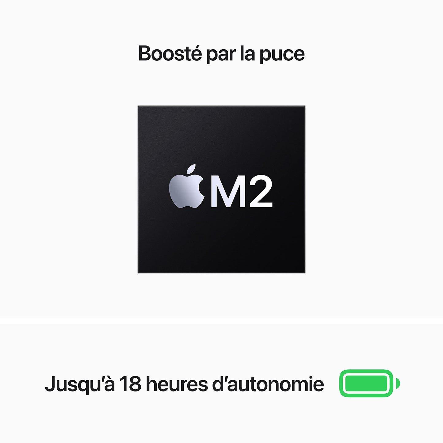 Apple MacBook Air portátil con chip M2: pantalla Liquid Retina de 13,6 pulgadas, 16 GB de RAM, 256 GB de almacenamiento SSD, teclado retroiluminado, cámara FaceTime HD de 1080p; Gris espacial