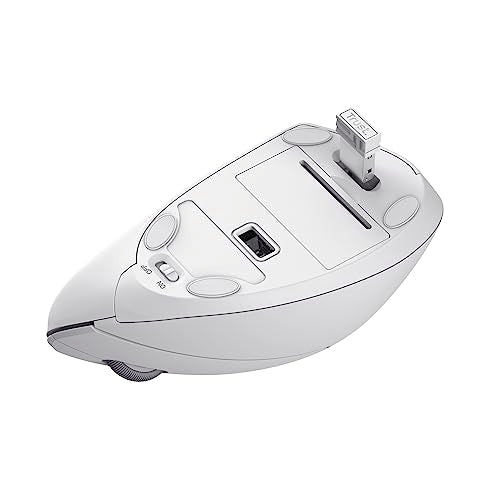Ratón Inalámbrico, Ratón Vertical Ergonómico, 6 Botones, LED