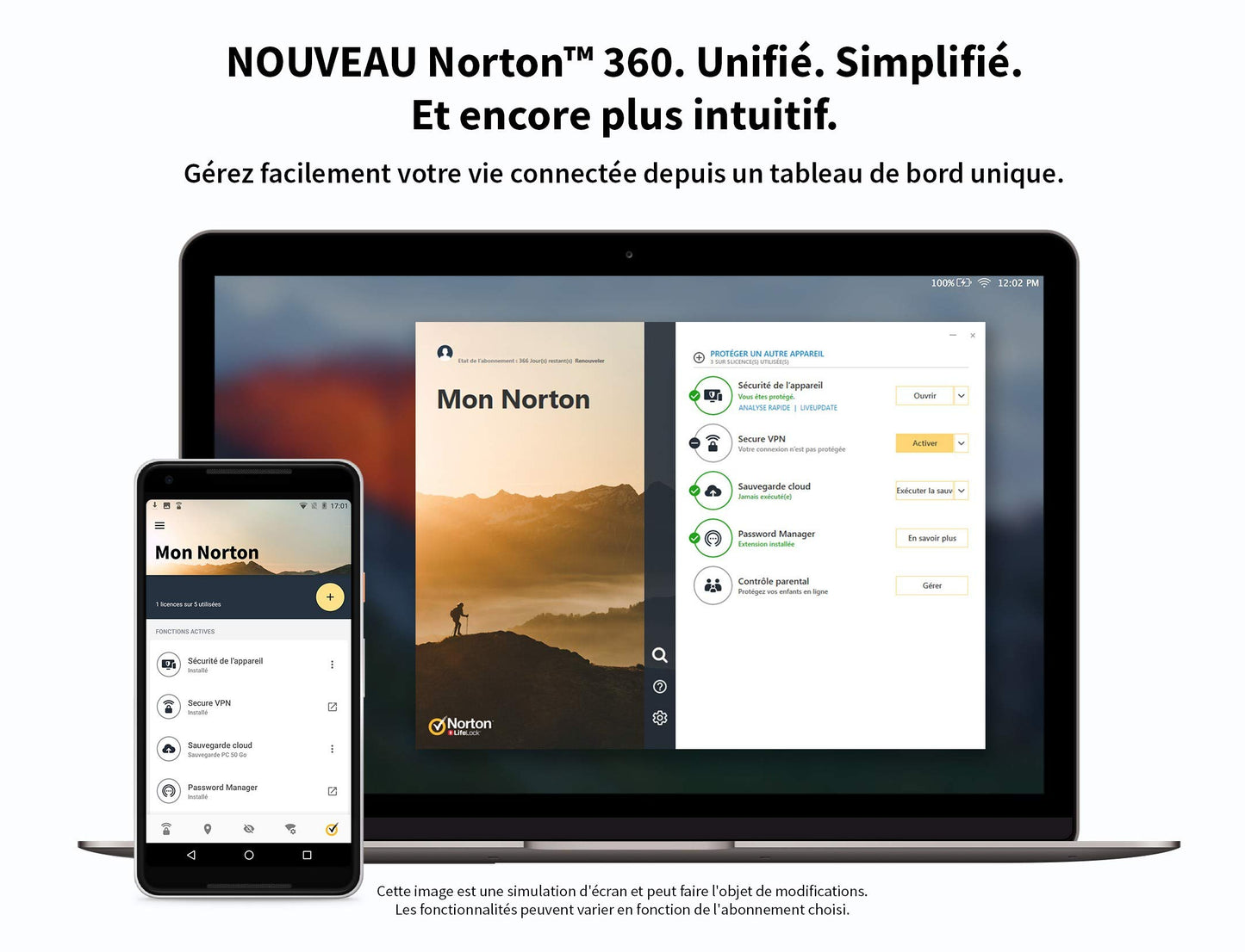 Norton 360 Deluxe 2025 |5 appareils | 12 mois |Téléchargement