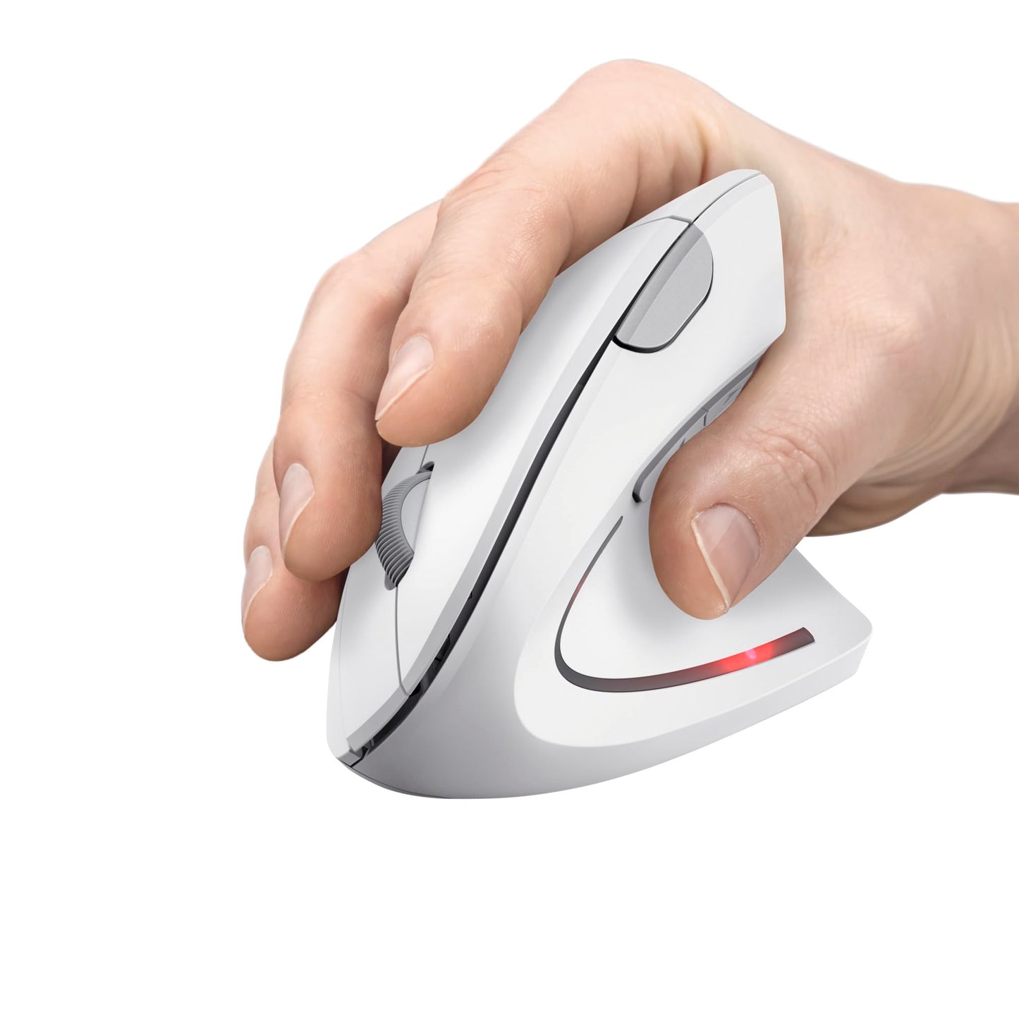 Ratón Inalámbrico, Ratón Vertical Ergonómico, 6 Botones, LED