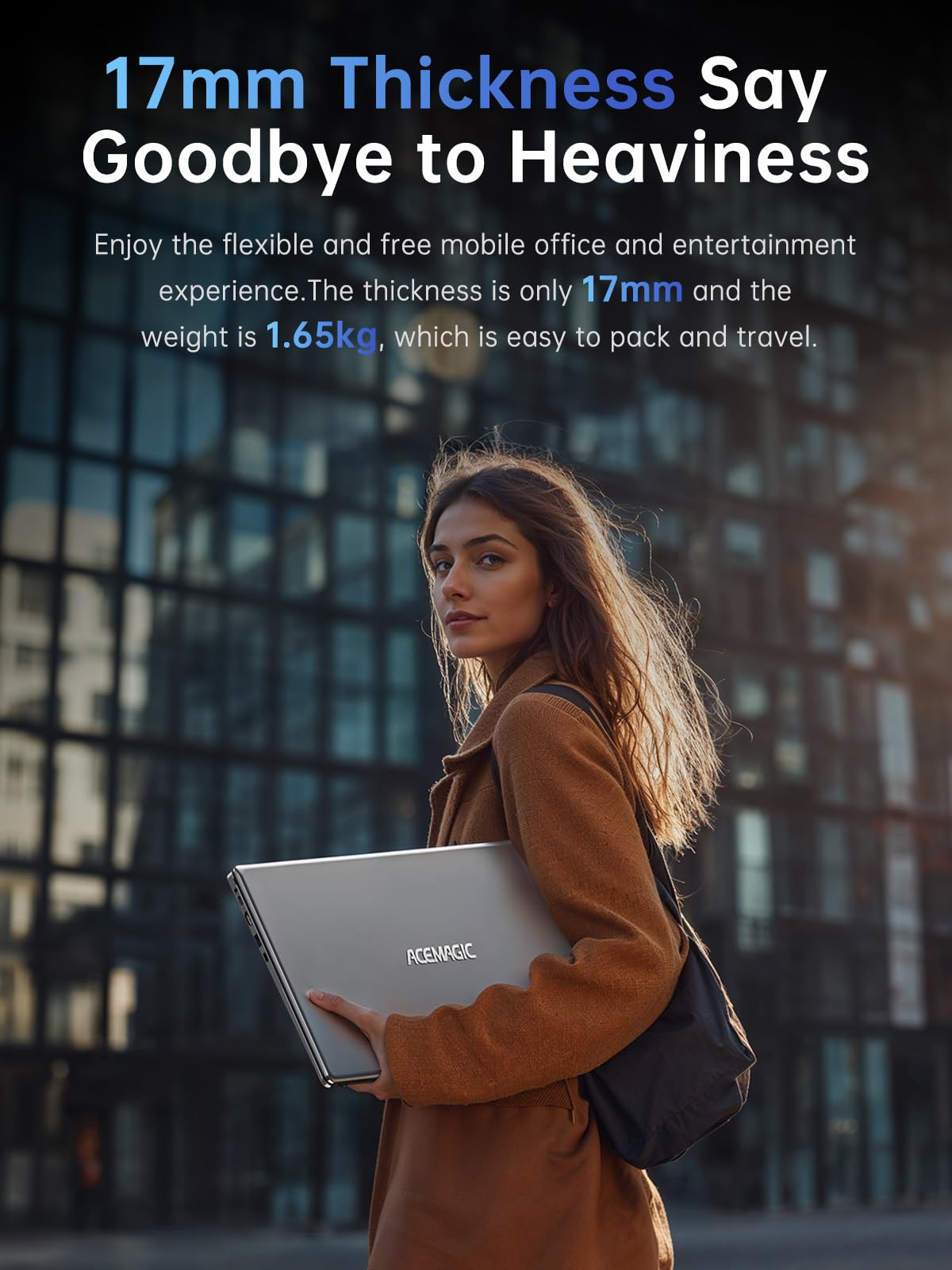 ACEMAGIC 16 Inch Laptop 16GB RAM 512GB SSD 2TB Expansion Intel 4 Core N97(Up to 3.60GHz) Exceed N95/N5095, 1920*1200 FHD Metal Case Notebook PC(Grey)