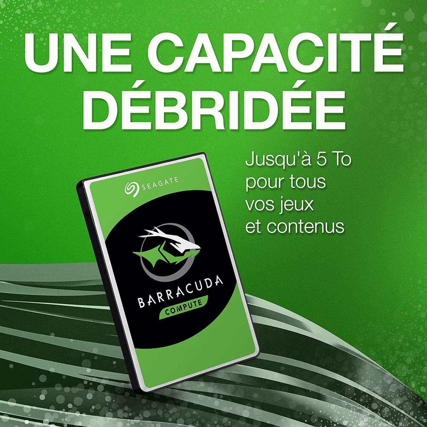 Seagate BarraCuda, 2 To, Disque dur interne HDD – 3,5" SATA 6 Gbit/s 7 200 tr/min, 256 Mo de mémoire cache, pour PC de bureau , Ouverture facile (ST2000DMZ08)
