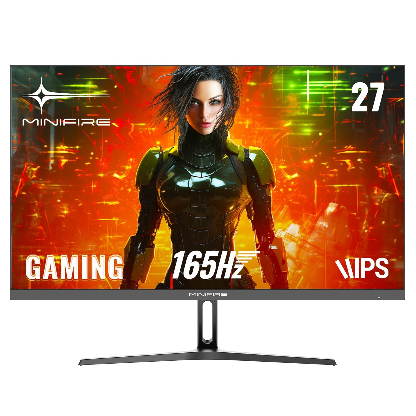Monitor de PC Minifire de 24 pulgadas y 100 Hz, IPS, pantalla de PC FHD 1080P, altavoces incorporados