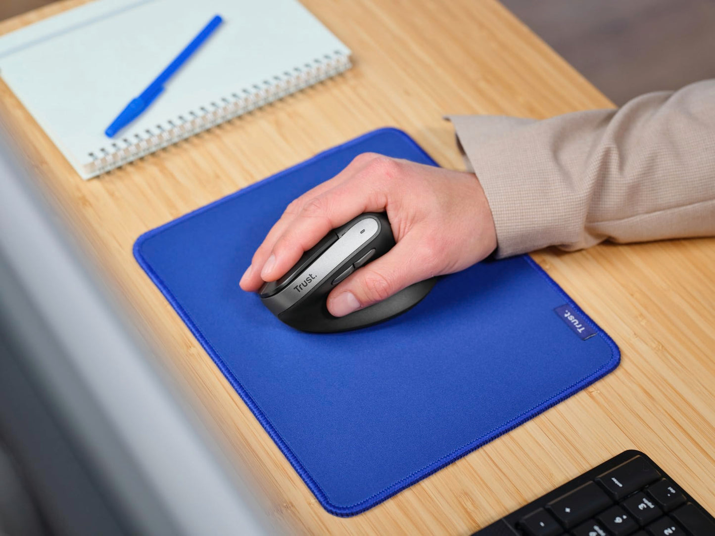 Ratón Inalámbrico, Ratón Vertical Ergonómico, 6 Botones, LED