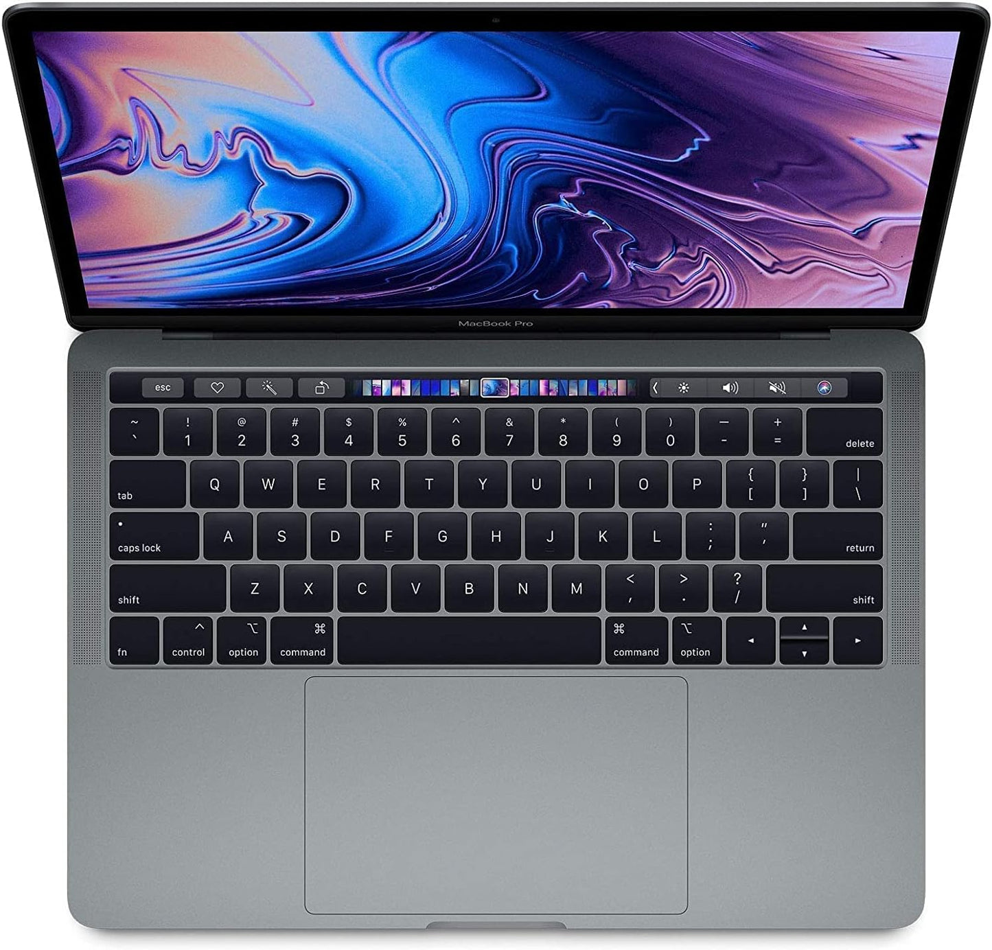 2017 Apple MacBook Pro Touch Bar with Intel 3.1 GHz Core i5 (13-inch, 8GB RAM, 512GB SSD Storage, Azerty France/Belgium) - Space Gray (Refurbished)