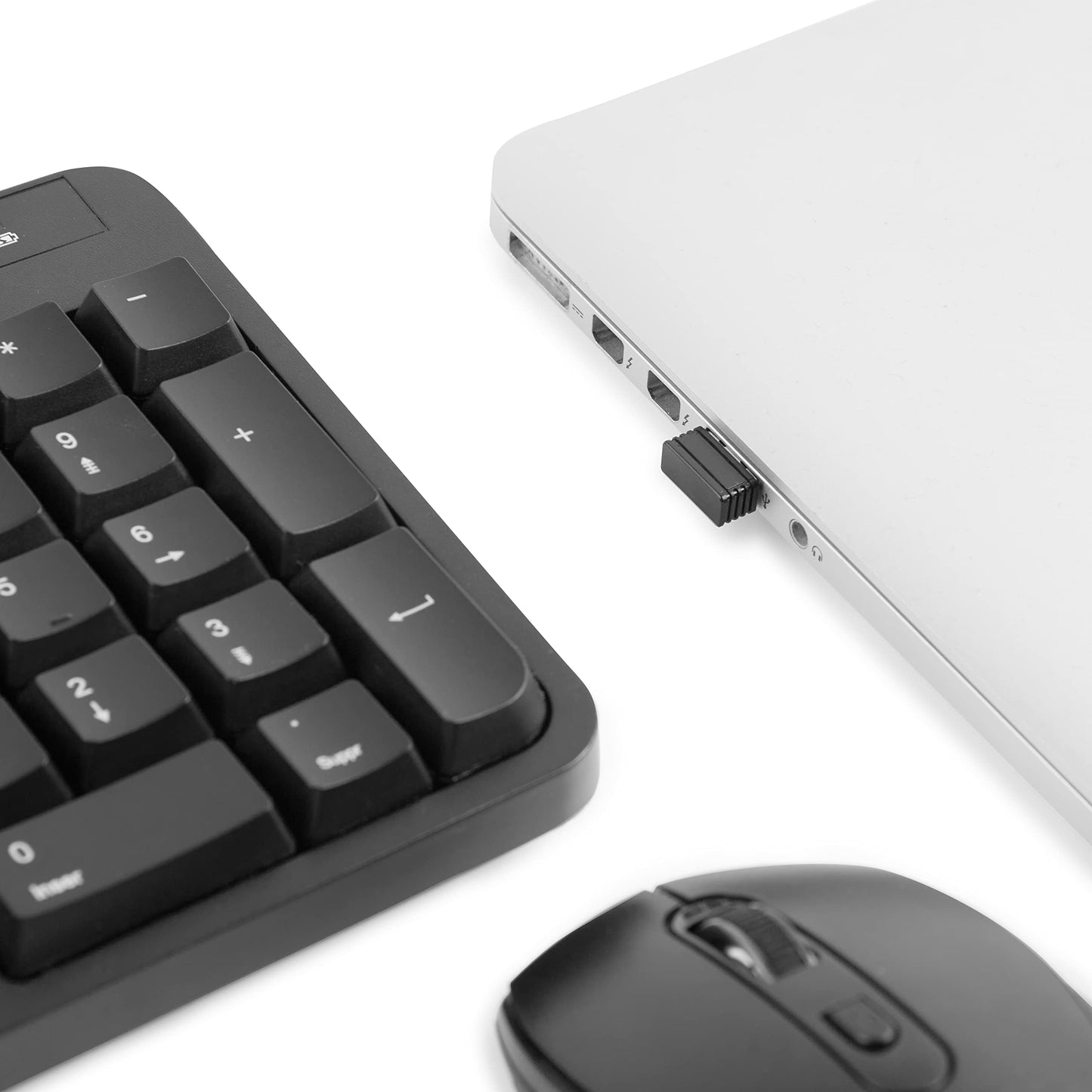 Conjunto ergonómico de teclado y ratón inalámbricos - disposición FR - negro