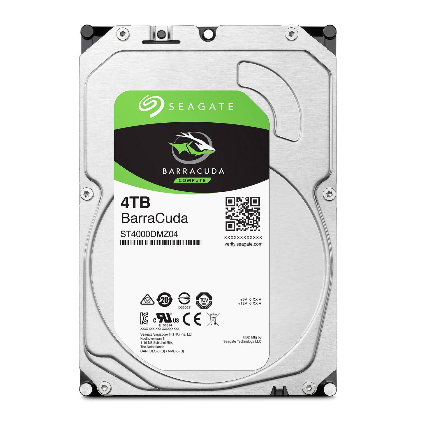 Seagate BarraCuda, 2 To, Disque dur interne HDD – 3,5" SATA 6 Gbit/s 7 200 tr/min, 256 Mo de mémoire cache, pour PC de bureau , Ouverture facile (ST2000DMZ08)