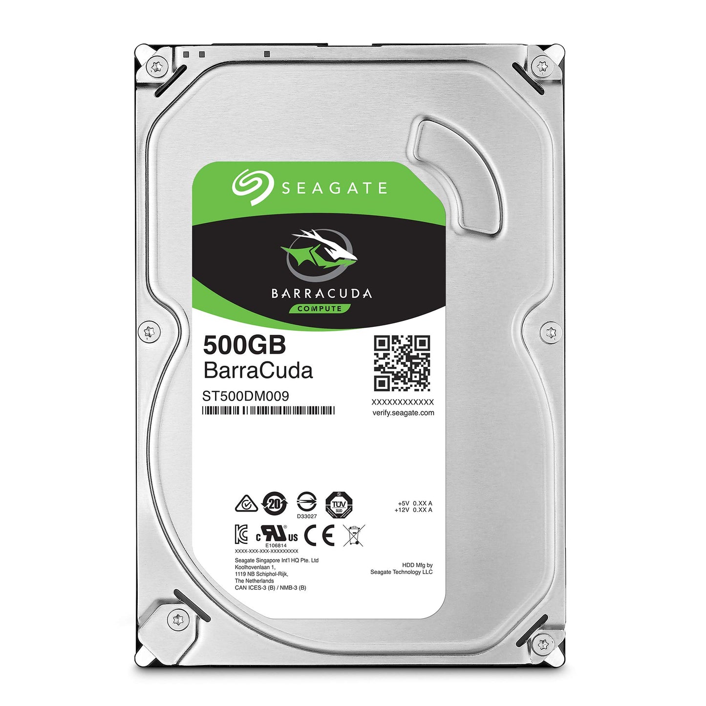 Seagate BarraCuda, 2 To, Disque dur interne HDD – 3,5" SATA 6 Gbit/s 7 200 tr/min, 256 Mo de mémoire cache, pour PC de bureau , Ouverture facile (ST2000DMZ08)