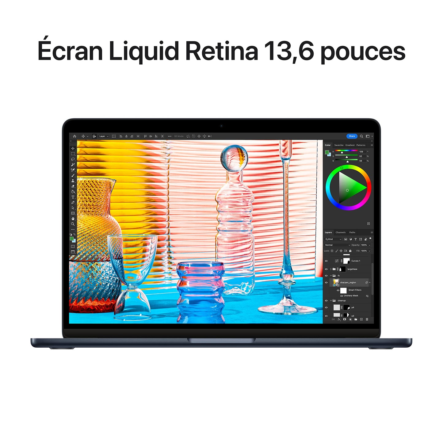 Apple MacBook Air portátil con chip M2: pantalla Liquid Retina de 13,6 pulgadas, 16 GB de RAM, 256 GB de almacenamiento SSD, teclado retroiluminado, cámara FaceTime HD de 1080p; Gris espacial