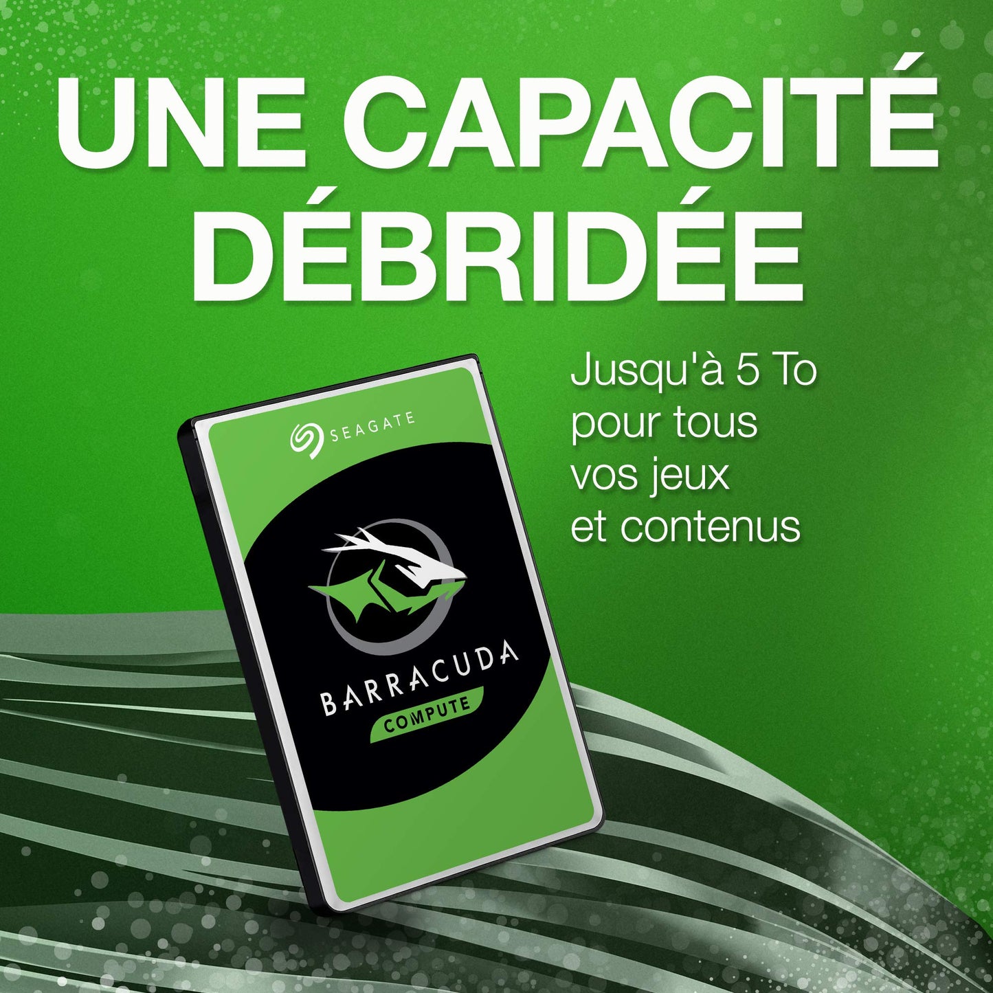 Seagate BarraCuda, 2 To, Disque dur interne HDD – 3,5" SATA 6 Gbit/s 7 200 tr/min, 256 Mo de mémoire cache, pour PC de bureau , Ouverture facile (ST2000DMZ08)