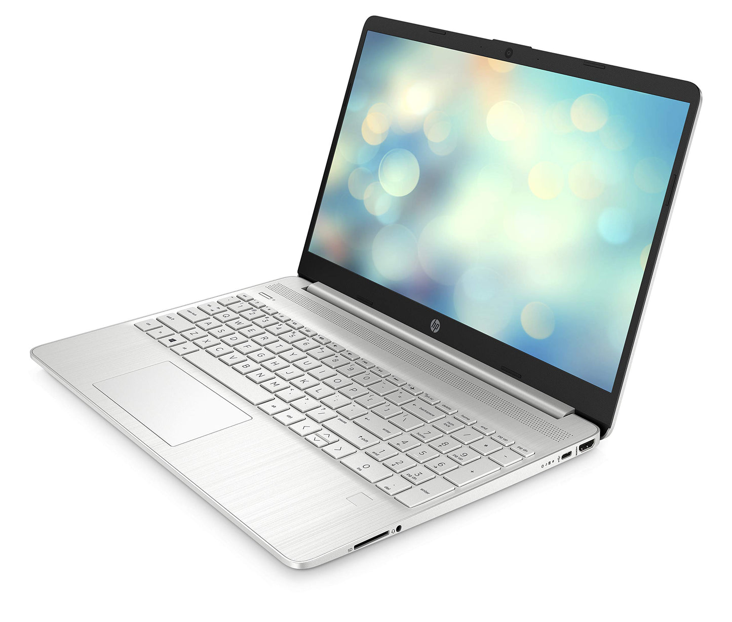 HP Laptop 15s-fq5004sf 15.6" FHD Portable PC (Intel Core i7-1255U, 16 GB RAM, 512 GB SSD, AZERTY, Windows 11 Home) Natural Silver