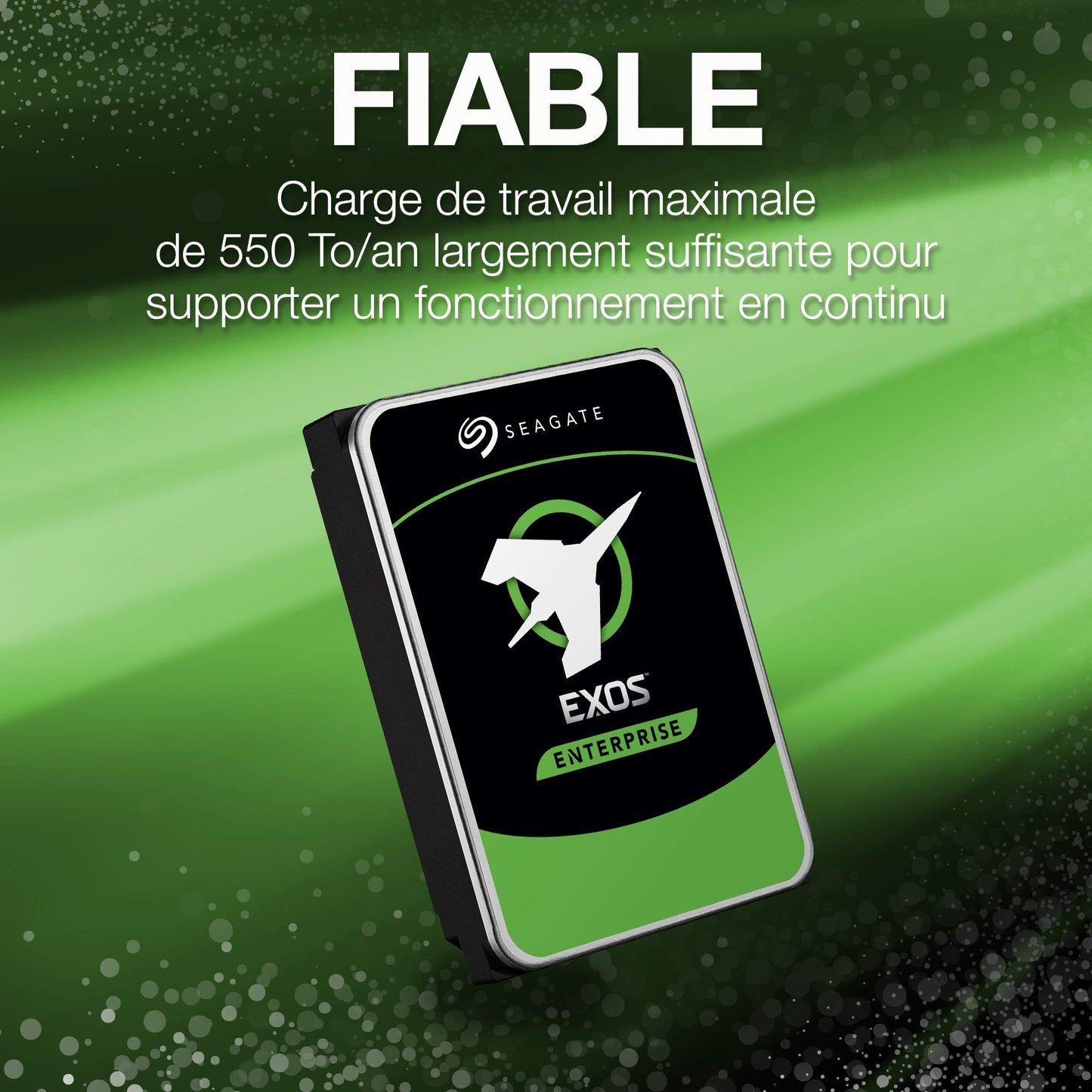 Seagate Exos X18, 16TB, Enterprise Internal Hard Drive HDD, CMR 3.5'', Hyperscale SATA 6Gb/s 7200RPM 512e 4Kn Fast Format Low Latency with Enhanced Cache Part Number (ST16000NM000J)