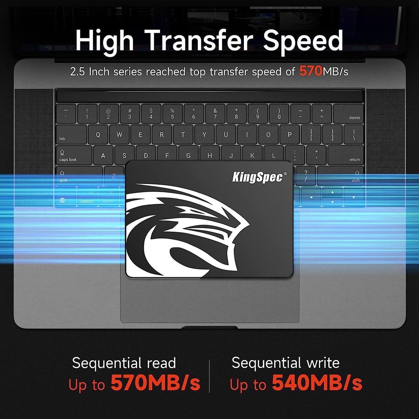 KingSpec 128GB 2.5" SATA SSD, SATA III 6Gb/s Internal SSD - 3D NAND Flash for Desktop/Laptop/All-in-One Computer (P3,128GB)