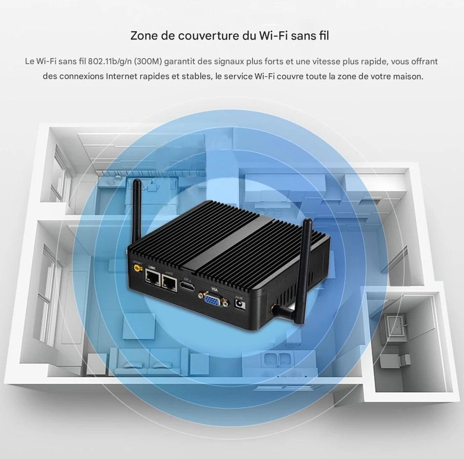 Mini ordinateur de bureau 2955U I5 4200U 5200U Mini PC Windows 10/11 Pro