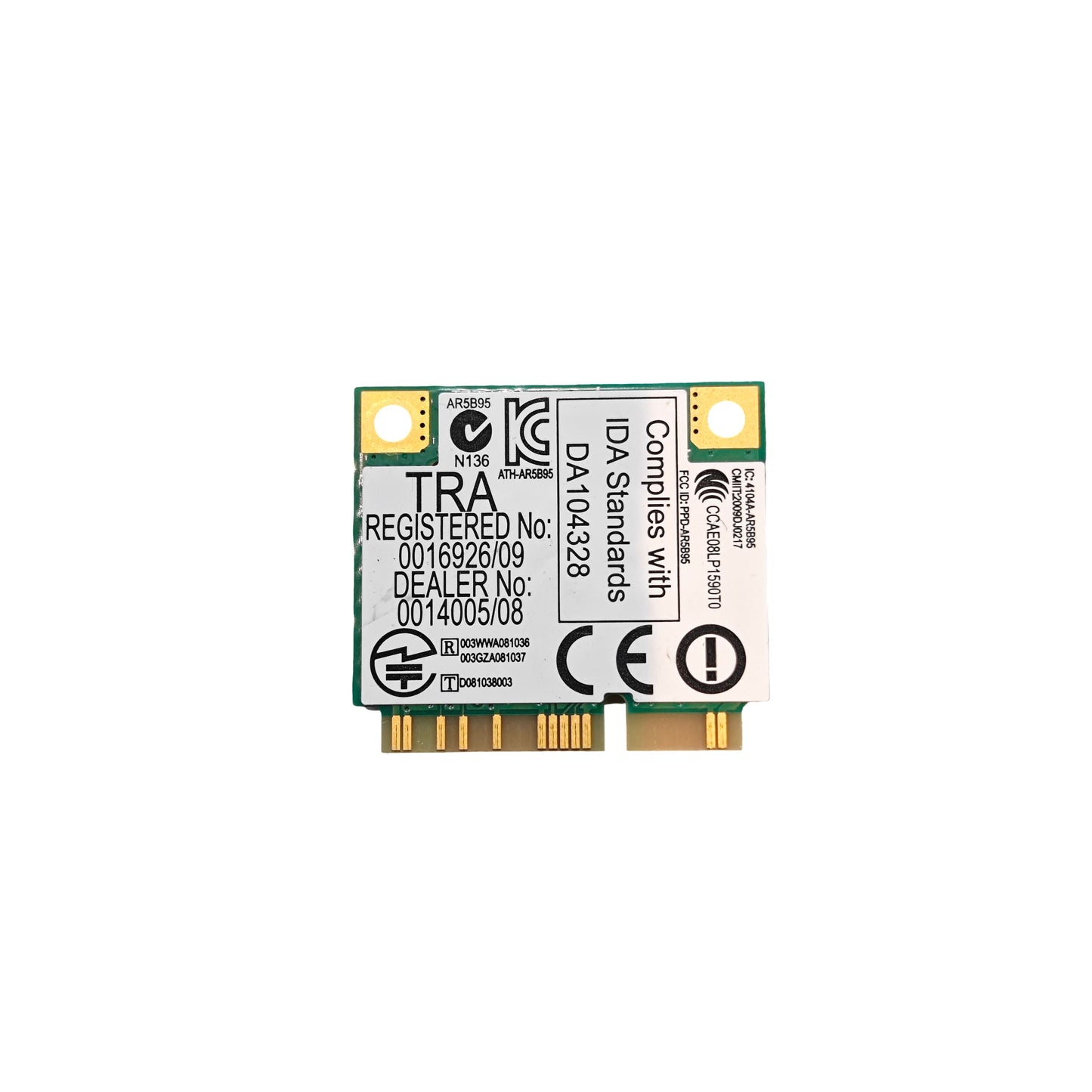Carte Wi-Fi Atheros AR5B95 Mini PCI-Express 802.11n (Reconditionné)