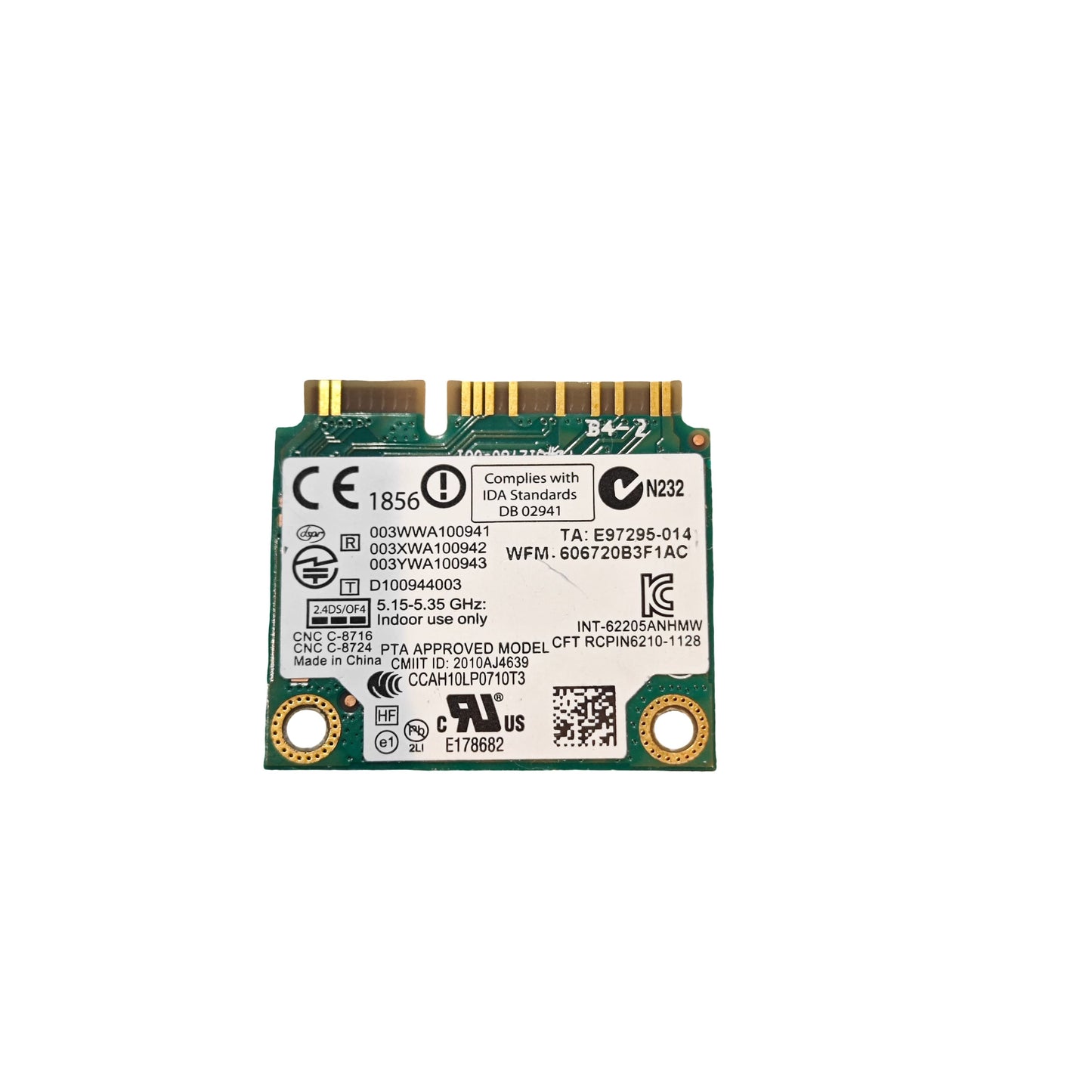 Carte Wi-Fi Intel Centrino Advanced-N 6205 Mini PCI-Express (Reconditionné)