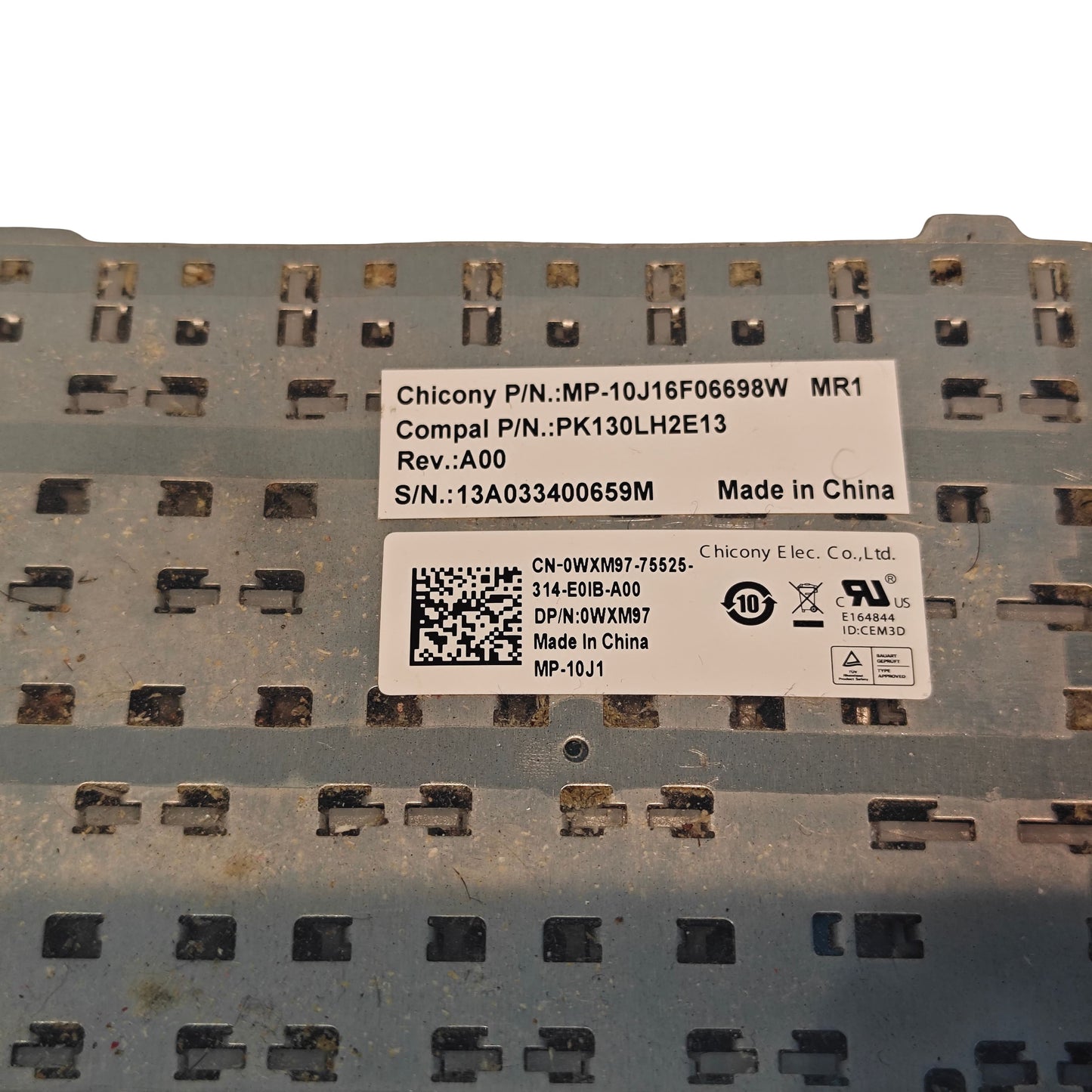 Clavier AZERTY Français pour Dell Latitude E5530 – Réf. 0WXM97 / MP-10J1 – Original