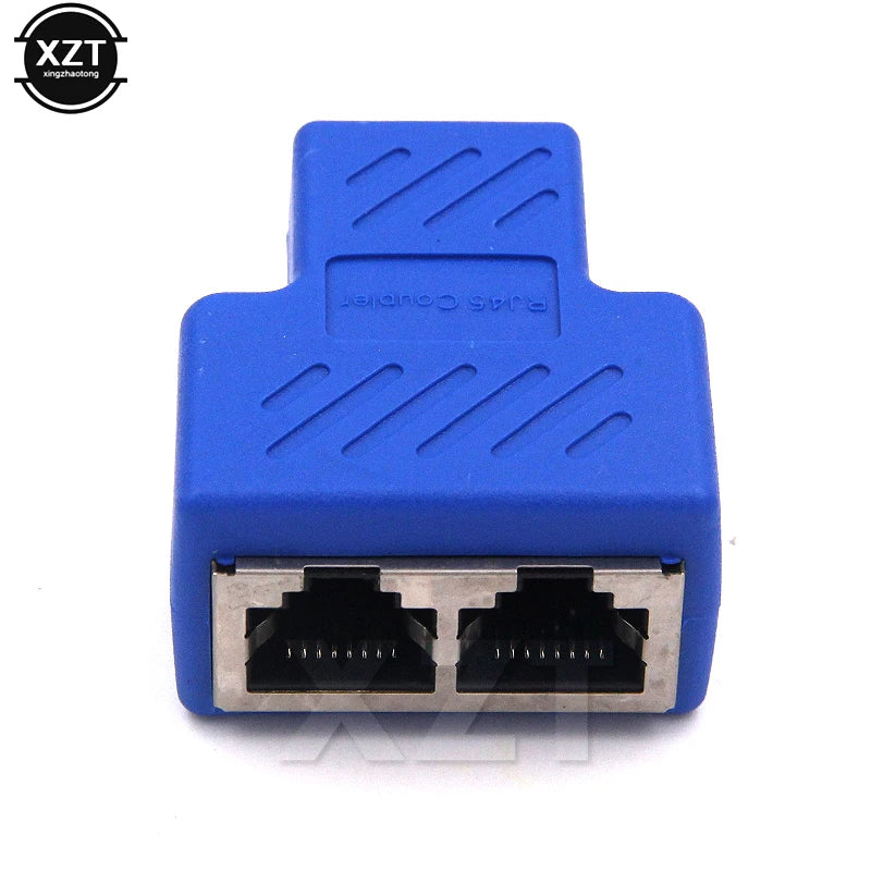 1 a 2 conector hembra del cable Ethernet Cat6 RJ45UTP Cat7 5e de la entrada de red LAN
