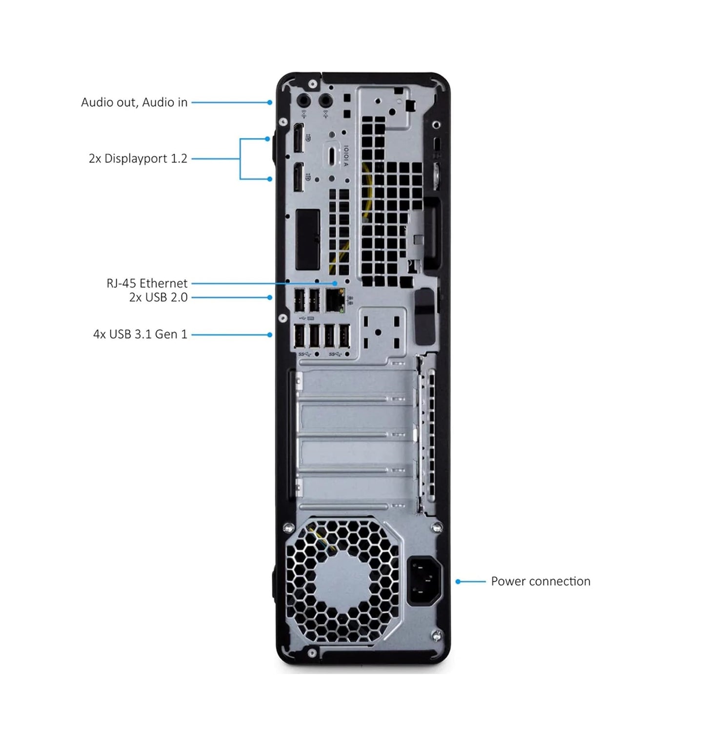 HP EliteDesk 800 G3 PC Ordinateur SFF Intel i7-6700 Ram 8 Go SSD 240 Go Windows 10 Pro (reconditionné)