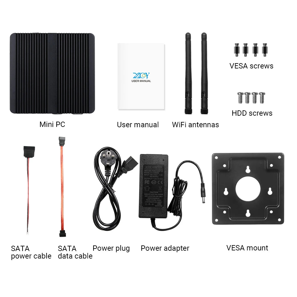 Ordinateur Mini PC Intel Pentium J2900 Quad-cores 2x COM RS232