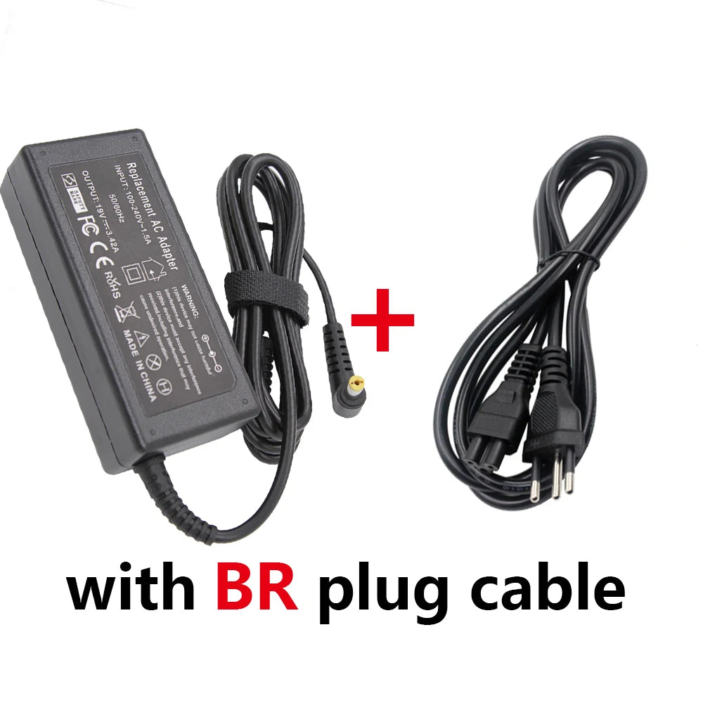 Chargeur d'ordinateur portable pour Acer Aspire 19V 3.42A 65W 5.5*1.7mm