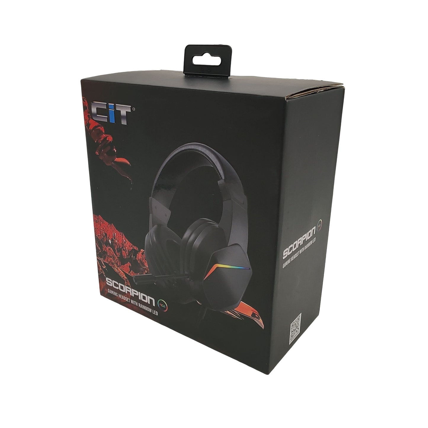 Casque gaming CIT Scorpion avec rétroéclairage LED et micro intégré