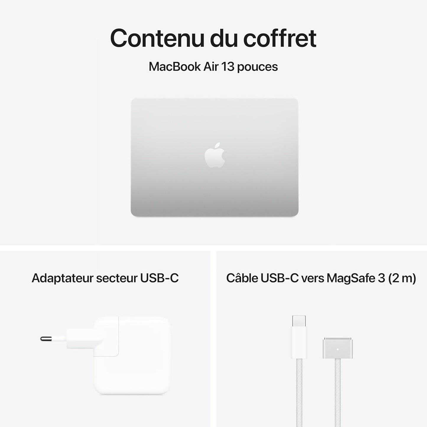 Apple MacBook Air 13" Argent – Puce M4, 16 Go RAM, SSD, MacOS – Ultraportable Haute Performance - MacBook | DR CLICK Informatique