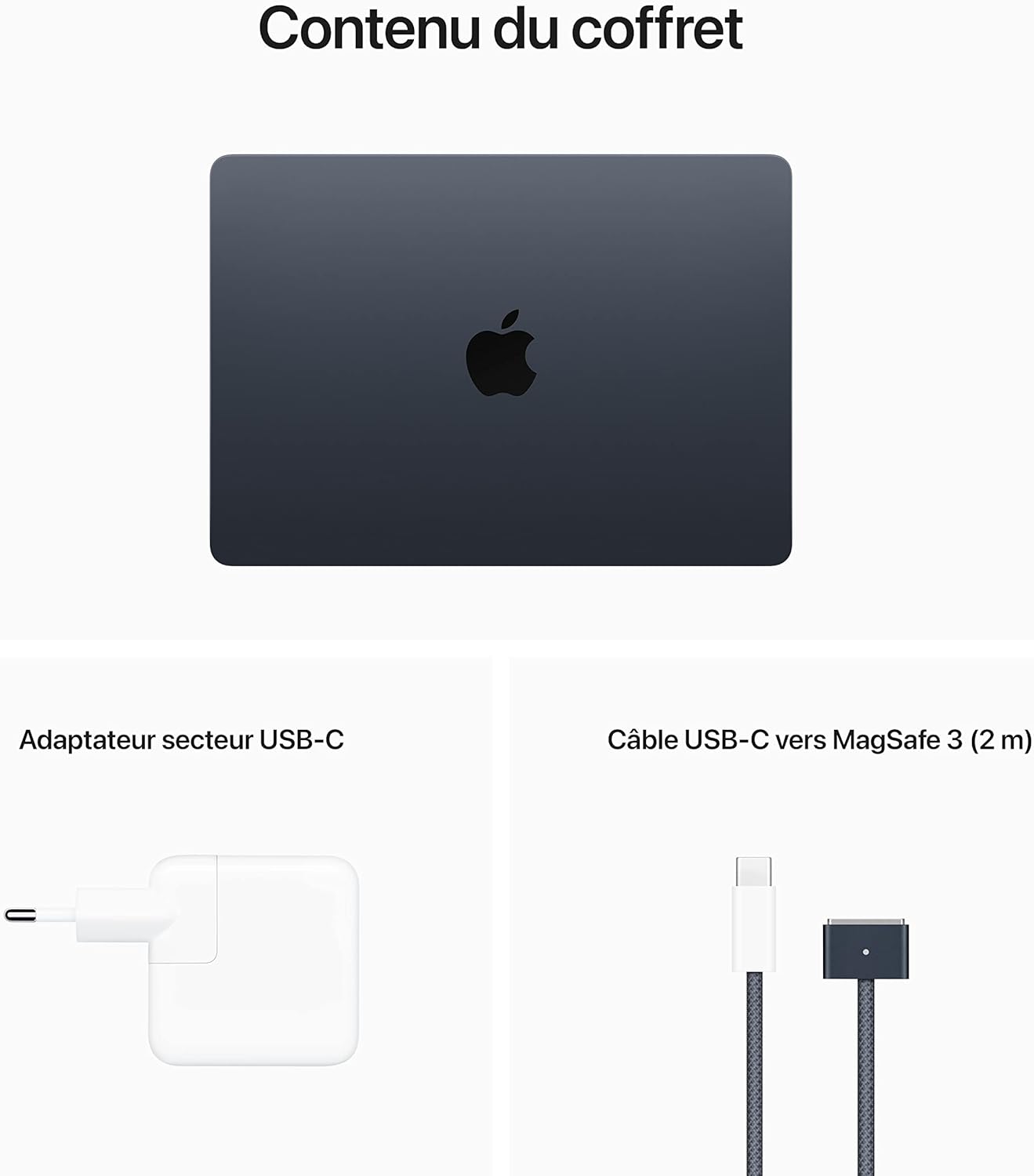 Apple MacBook Air 13,6" Minuit – Puce M2, 16 Go RAM, 256 Go SSD, Écran Liquid Retina, Caméra 1080p - MacBook | DR CLICK Informatique