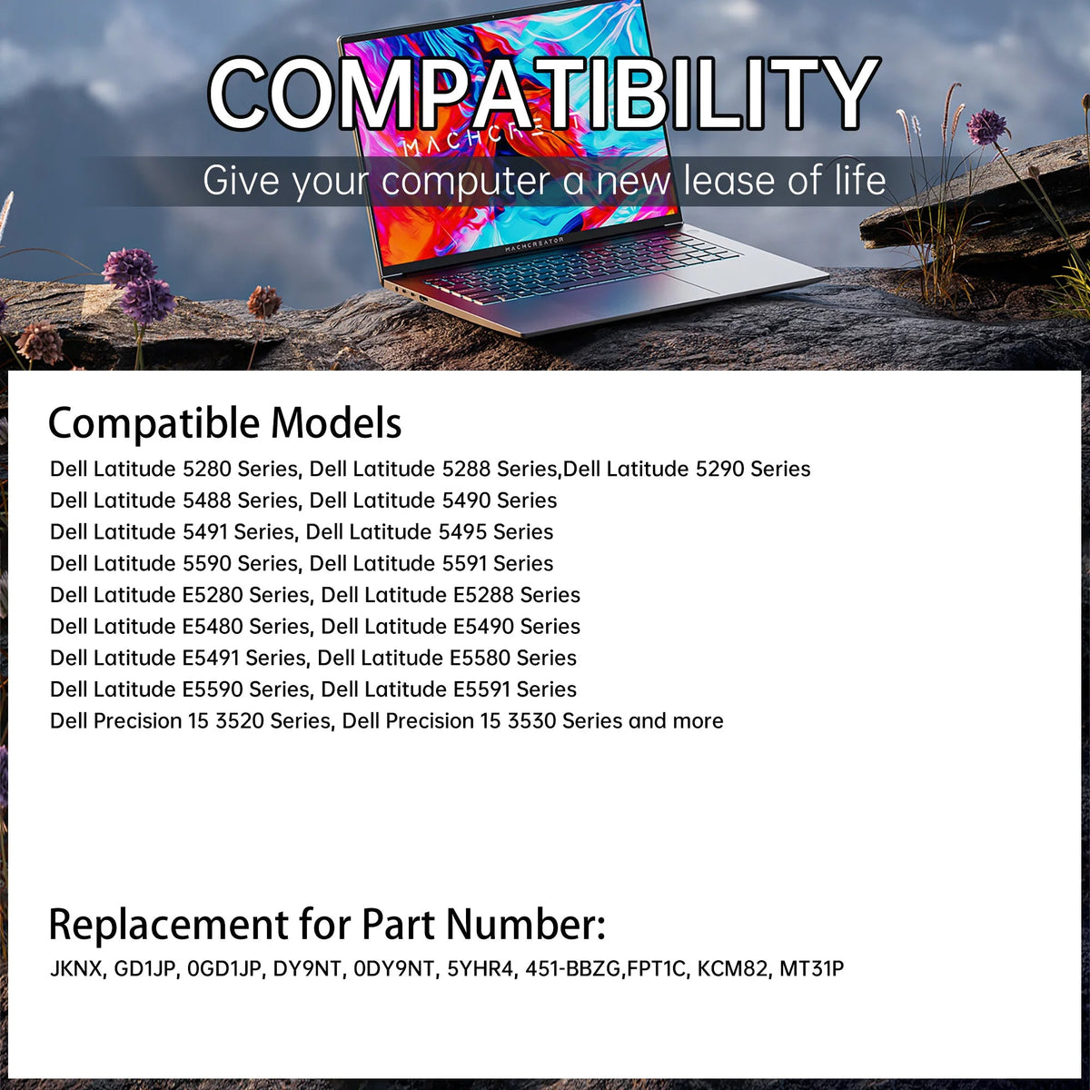 Batterie Dell GJKNX 68Wh 7,6V – Latitude & Precision - Batterie PC portable | DR CLICK Informatique