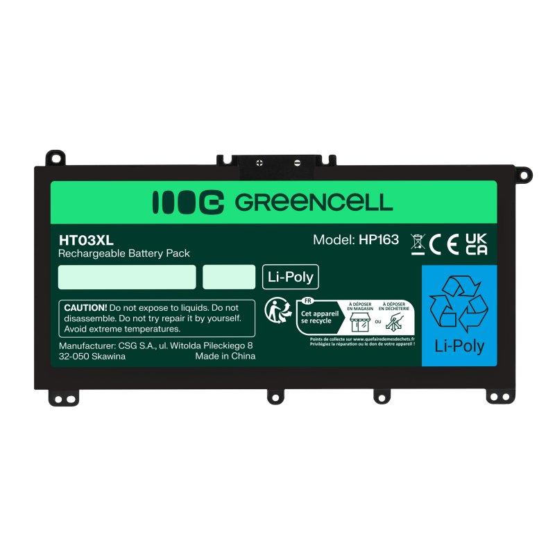 Batterie Green Cell HT03XL pour HP 240/245/250/255 G7 – 3400 mAh — vue 3