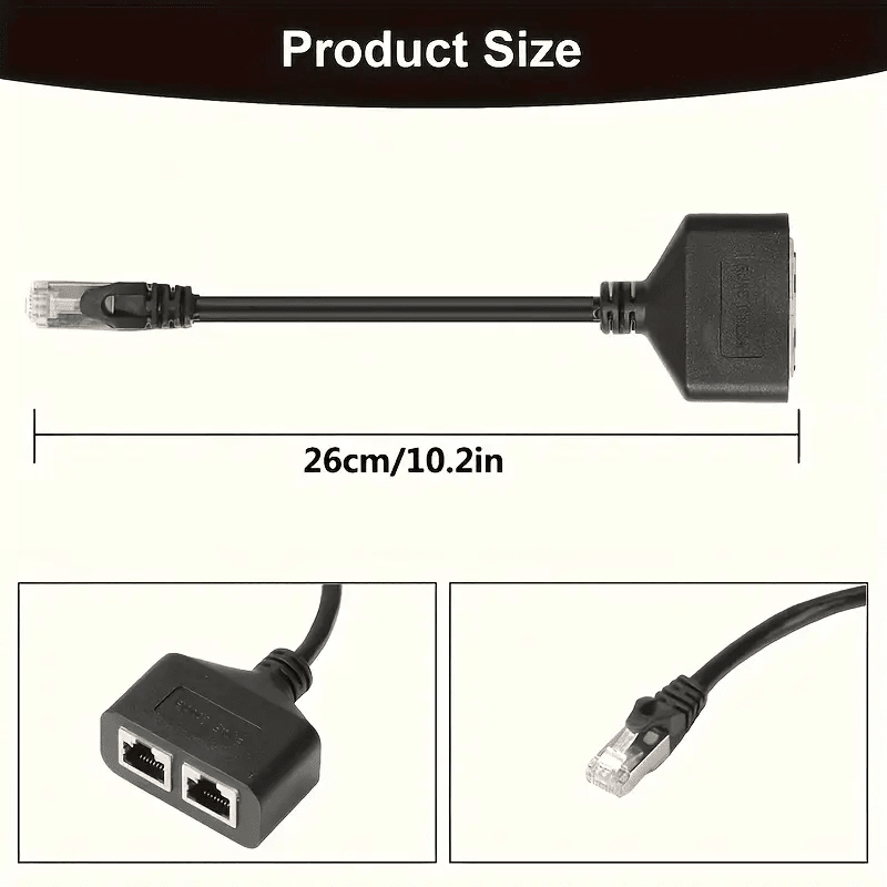 Câble répartiteur Ethernet pour une installation facile - Adaptateur RJ45 mâle vers deux femelles - Accessoires réseaux | DR CLICK Informatique
