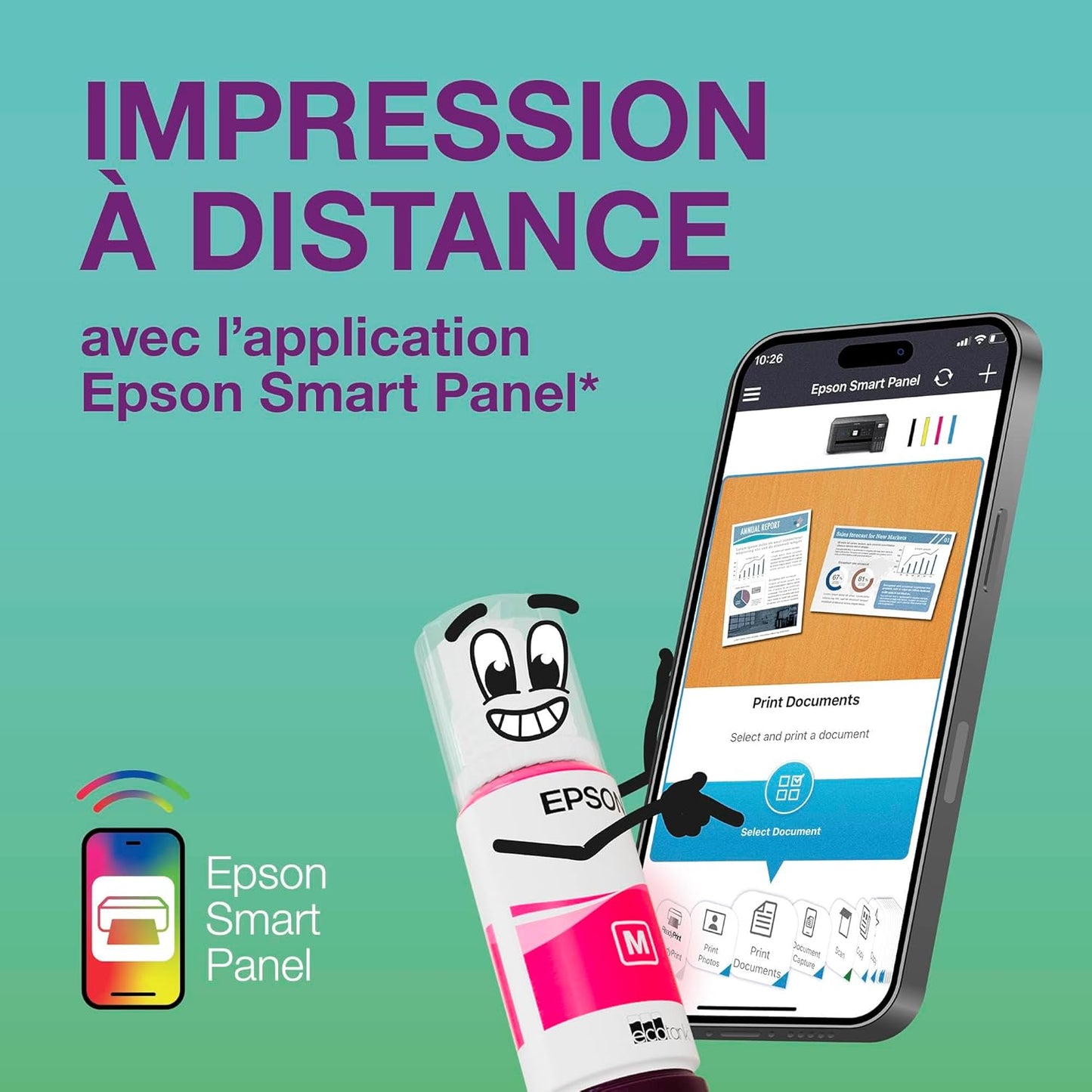 Epson EcoTank ET - 2862 – Imprimante Jet d’Encre Wi - Fi A4, Multifonction Couleur, Réservoirs Rechargeables, Économique - imprimantes et scanners | DR CLICK Informatique