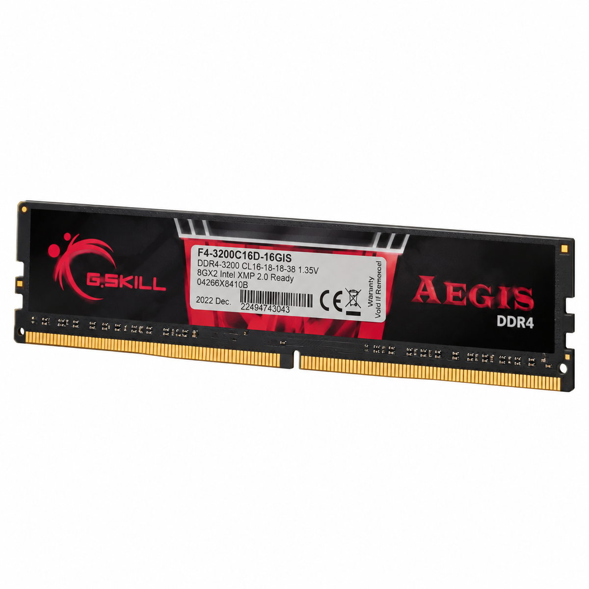 G.Skill Aegis DDR4 – vue de profil