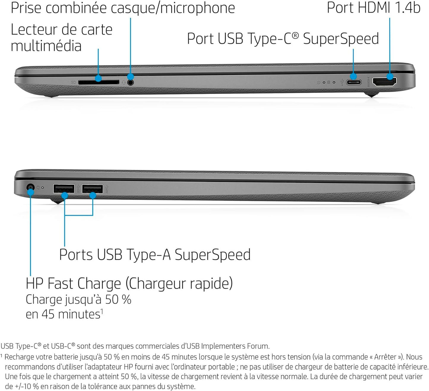 HP 15s - fq0003sf 15,6" FHD, Celeron N100, RAM 4 Go, SSD 128 Go - PC portable | DR CLICK Informatique
