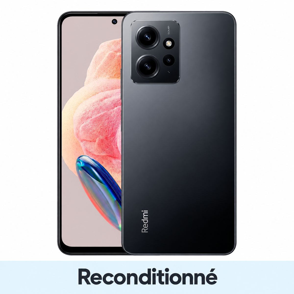 Xiaomi Redmi Note 12 4G – 64 Go – Gris – Reconditionné