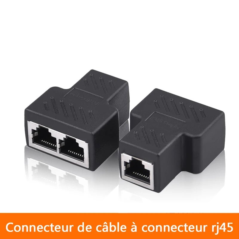 Adaptateur RJ45 1 à 2 – répartiteur Ethernet Cat6