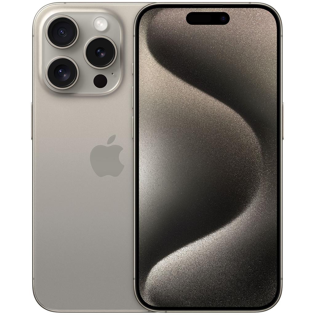 Apple iPhone 15 Pro – 128 Go – Titane naturel – Reconditionné