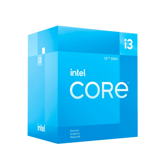 Intel® Core™ i3-12100F, processeur pour PC de bureau,12 Mo de cache, jusqu'à 4,30 GHz