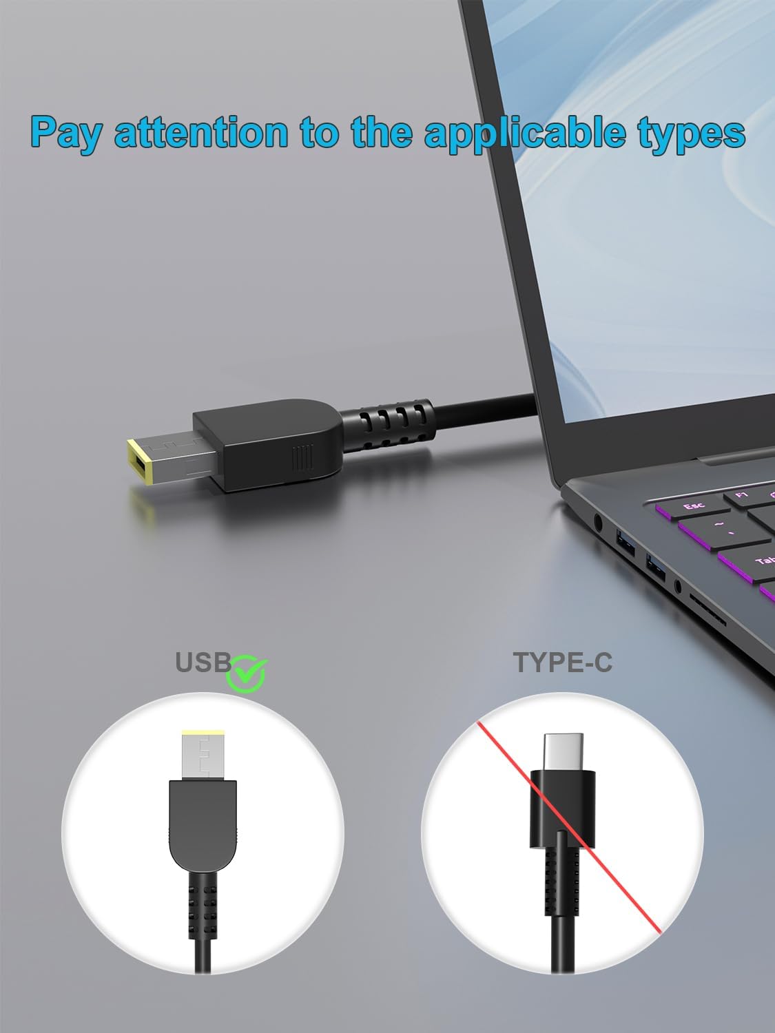 65W Chargeur pour Lenovo - PC portable | DR CLICK Informatique