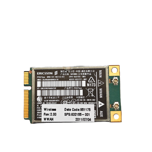Carte WWAN Ericsson F5521gw 3G HSPA Mini PCI-E HP (Reconditionné)