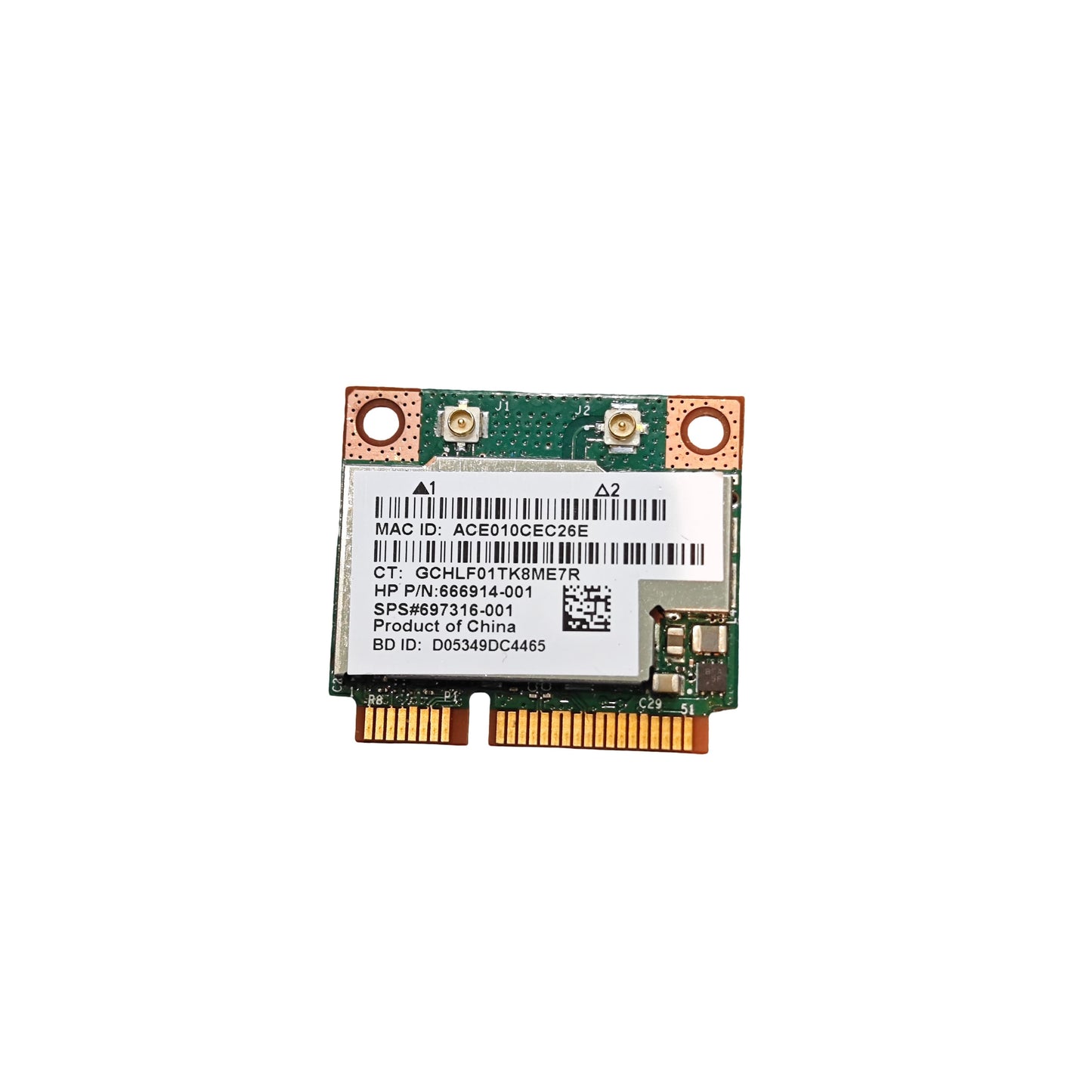 Carte Wi-Fi Broadcom BCM43228 Mini PCI-E Bluetooth HP (Reconditionné)