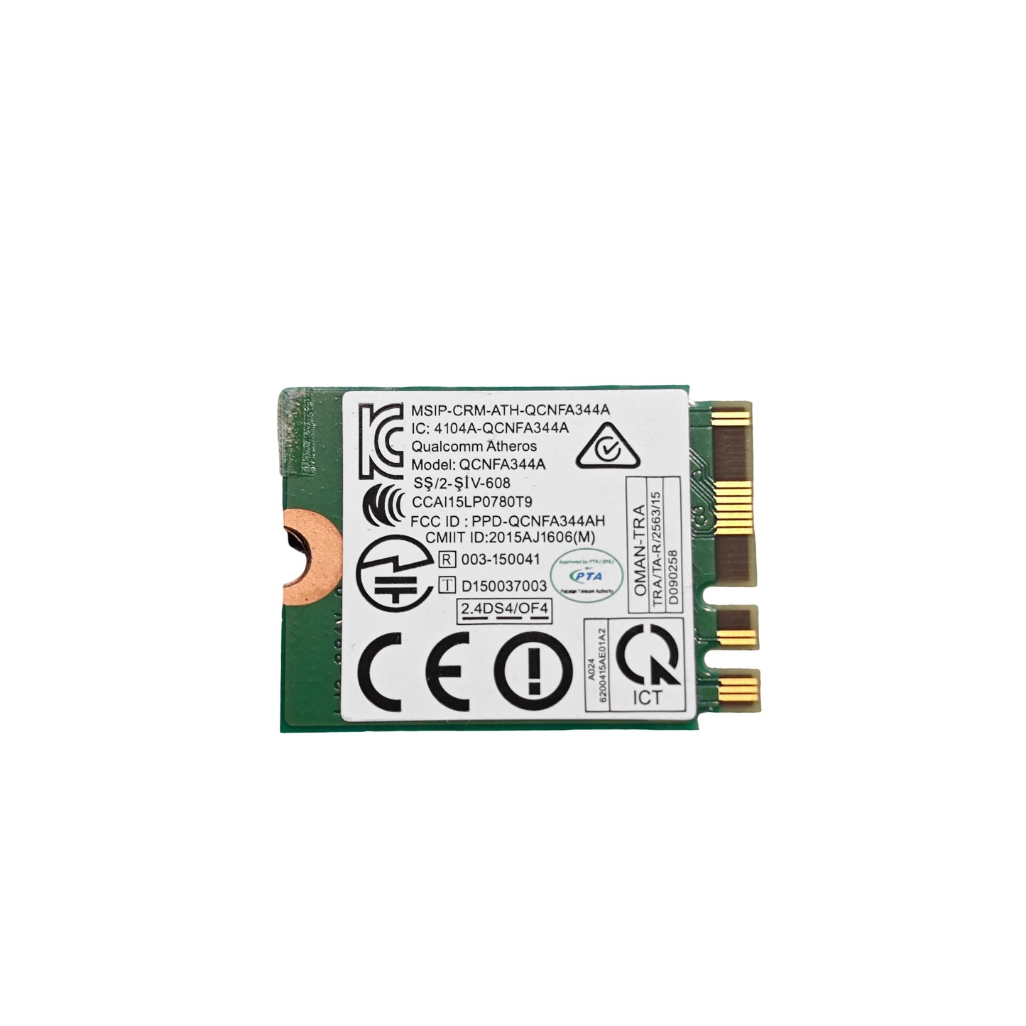 Carte Wi-Fi Dell DW1820 Qualcomm QCNFA344A M.2 Bluetooth (Reconditionné)