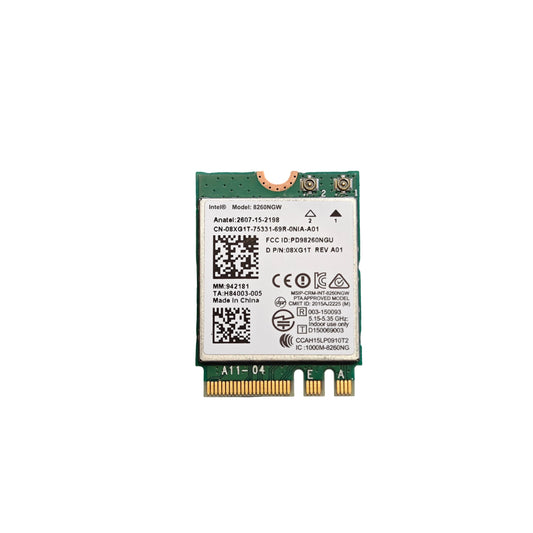 Carte Wi-Fi Intel Wireless-AC 8260 8260NGW M.2 Bluetooth (Reconditionné)